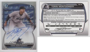 2023 Bowman Chrome Prospect Auto Refractor /499 Torin Montgomery #CPA-TM Auto