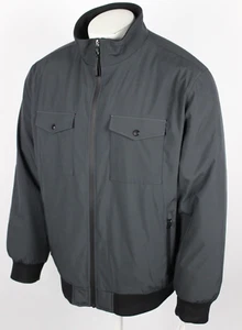 Calvin Klein Men's Bomber Jacket Flex Tech Water Resistant XL Iron Gray - Picture 1 of 6