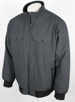 Calvin Klein Men's Bomber Jacket Flex Tech Water Resistant XL Iron Gray - Image 1 of 4
