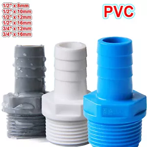 Raccordo tubo flessibile in PVC con nipplo tubo AG pressione acqua raccordi tubo 8 -16 - Foto 1 di 5