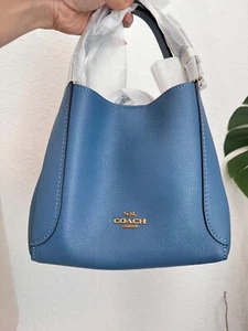 COACH 78800 Hadley hobo 21 Tote bag Blue NWT - Picture 1 of 14