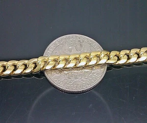 10k Yellow Gold Miami Cuban Link Chain Necklace 6.2 mm 22" Box Lock available - Picture 1 of 6