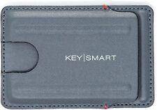 KeySmart Slim Wallet- Minimalist Wallet in TecTuff Leather- Easy Slide Slots Cre