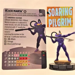 DC Heroclix BLACK MANTA - 034 - SELTENES DC berüchtigtes Set #33 - Bild 1 von 1