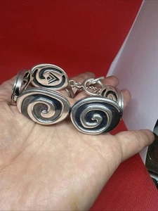 Silpada Sterling Silver Swirls Toggle Bracelet - Picture 1 of 5
