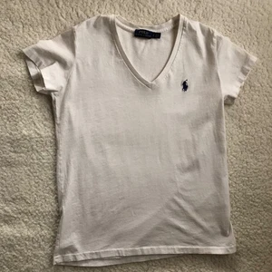 Polo Ralph Lauren Damen T-Shirt S/P Weiß V-Ausschnitt Kurzarm - Bild 1 von 9
