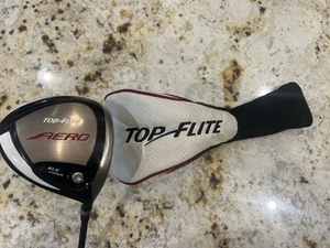 Top Flite Aero 10.5° Titanium Driver Pro Launch 65 Regular Graphite + Head Cover - Picture 1 of 8