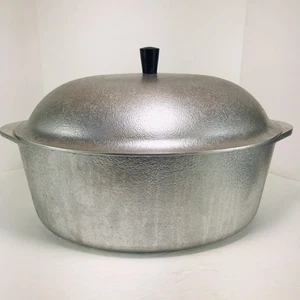 Gehämmert Club Aluminium Topf Oval Braten Bräter Dutch Oven Huhn Rind Lamm GUC - Bild 1 von 7