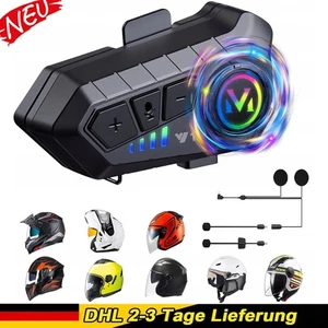 Casco intercomunicador moto auriculares Bluetooth moto intercomunicador auriculares - Imagen 1 de 16