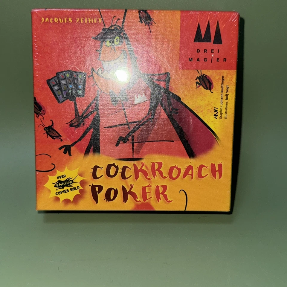 Cockroach Poker Card Game Devir / Drei Magier NEW Sealed - Image 1 of 3
