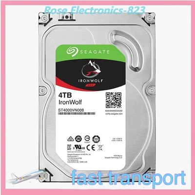 Seagate IronWolf ST4000VN008 4TB NAS 64MB 6Gb/s SATA 3.5" HDD Hard Disk Drive - Image 1 of 3