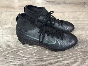 Nike Youth 2.5Y JR Superfly 7 Club FG Cleats Soccer Mercurial AT8150-010 Black - Picture 1 of 13