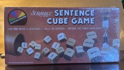 Scrabble Brand Sentence Cube Game 1983 vintage  New Sealed x - Image 1 of 2