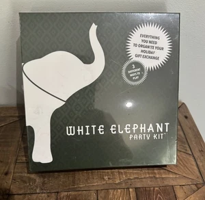 Weißer Elefant Party Set Große Hilfe Organisation Geschenk Schenken Neu - Bild 1 von 6