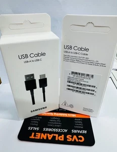 Original Samsung type USB-A to USB-C Fast Charger Data Sync Official Lead Sealed - Picture 1 of 1