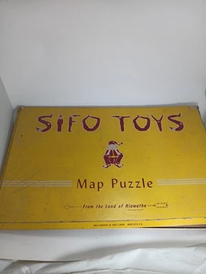 Vintage 1950s Sifo Wooden Tray Puzzle – Complete w/ Original Box USA - Image 1 of 3