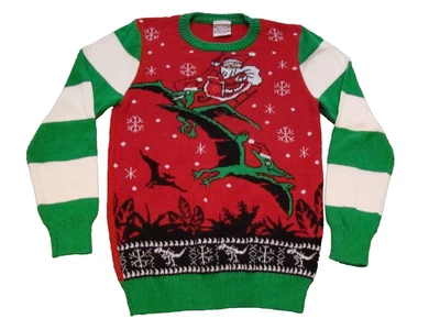 Suéter Vacacional Bien Usado Niños Talla Mediana Dinosaurio Santa Navidad Foto 1 de 4