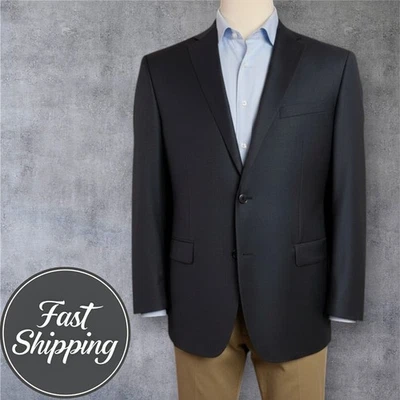 $429 INDOCHINO Mens Blazer 50R WOOL Gray Sport Coat Two Button Suit Jacket - Image 1 of 4