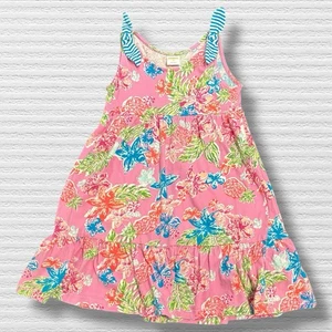 Gymboree Tropical Pineapple Floral Sundress Pink Size 4t 2017 Spring Vacation - Picture 1 of 4