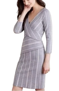 MAEVE Anthropologie XS Amelia Striped Dress 3/4 Sleeve Knee-Length Classic - Picture 1 of 12