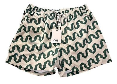 NUEVO OAS Atlas Hombre Pantalones Cortos de Natación Bañador Verde Talla Grande L Nuevo con Etiquetas Envío GRATIS Foto 1 de 3