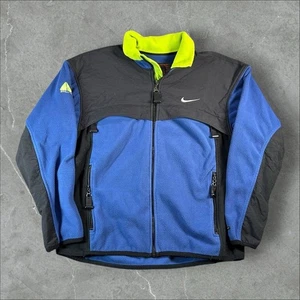 Chaqueta De Colección Nike ACG Para Hombres Grande Azul Capa Térmica 2 Vellón Bloque de Color Y2K - Imagen 1 de 8