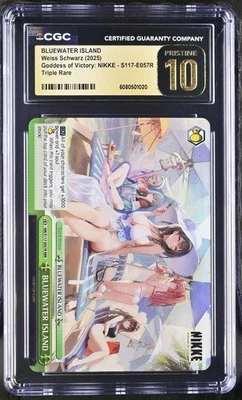 CGC 10 Pristine 2025 Weiss Schwarz English NIKKE BLUEWATER ISLAND RRR - Image 1 of 2