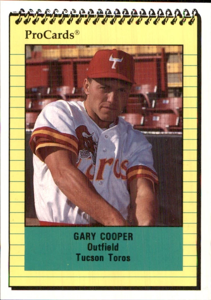 Gary Cooper 1991 ProCards #2224 RC Tucson Toros *AutographDen* - Image 1 of 2