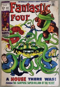 Vintage Fantastic Four #88 The Thing No More! The Wizard Marvel 1969 Gd Cond 4.0 - Picture 1 of 2
