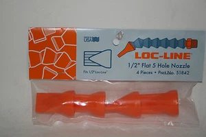 Boquilla de orificios de diapositiva Loc-Line de 1/2"" manguera plana de 5 orificios de 0,125"" 51842 ¡NUEVA!¡! - Imagen 1 de 1