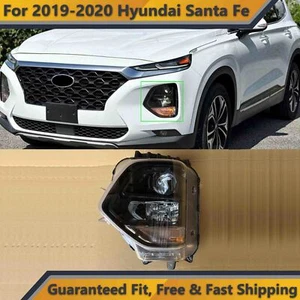 Headlight Assembly Driver Side for 2019 2020 Hyundai Santa Fe Halogen Projector - Foto 1 di 7