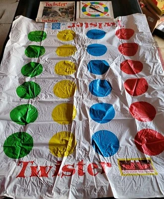 Vintage Twister Board Game 1974 Complete Milton Bradley 4645 Party Game - Image 1 of 4