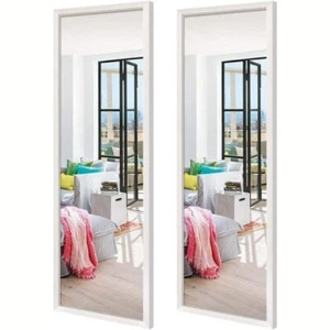 Eono White Full Length Wall Mirror, 14 x 48 Inches, Rectangular White Framed Wal - Picture 1 of 7
