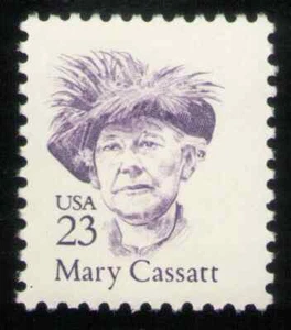 US. 2181. 23c. Mary Cassatt. Künstler Große Amerikaner. 2181b. Massive Beschriftung. MNH - Bild 1 von 1