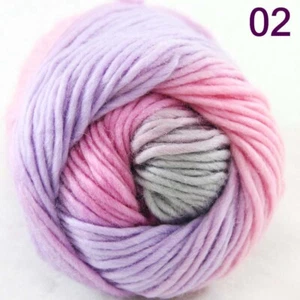 Sale 1Ballsx50g Chunky Soft Needle Hand Knitting Blanket Scores Wool Yarn 802 - Picture 1 of 24