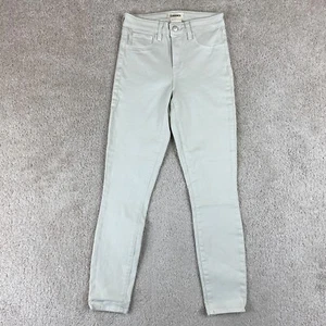 L'Agence Jeans Womens 25x26 Granite White Margot Skinny High Rise Made In USA - Picture 1 of 12