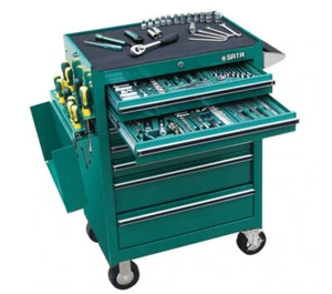 SATA Vagón-taller 299tlg Carro de Herramientas Equipado Caja 7 Cajonera - Imagen 1 de 4