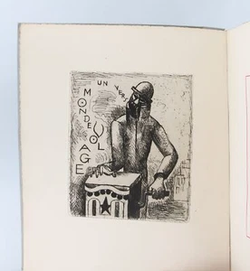 GROMAIRE HERTZ Vers un monde volage Grand papier 1926 - Imagen 1 de 1