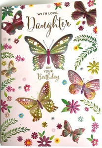 Daughter Birthday Card With love  (#31828) - Picture 1 of 2