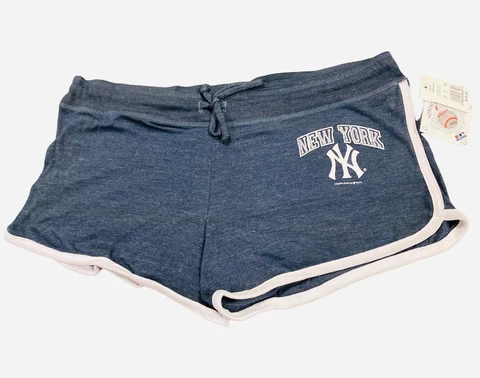 New York Yankees Women's Drawstring Sport Shorts Size: Large New NWT Cover