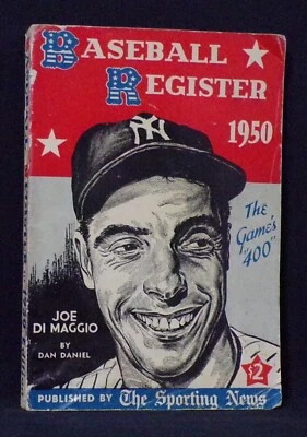 1950 SPORTING NEWS BASEBALL REGISTER  featuring Joe Di Maggio - Image 1 of 3