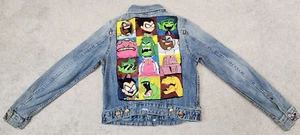 Teen Titans Go Graphic Girls denim Trucker jacket Small Sz 4 - Picture 1 of 10