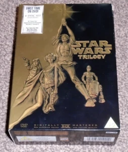 STAR WARS TRILOGY : EPISODES IV - VI (4-6) & BONUS DISC + GOLD COVER DVD BOXSET  - Imagen 1 de 10