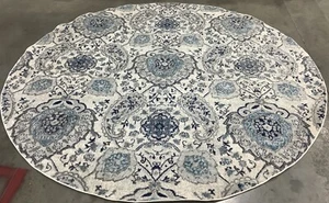 CREAM / LIGHT GREY 9'-0" x 9'-0" Damaged Rug Reduced Price 1172681111 MAD600C-9R - Picture 1 of 4