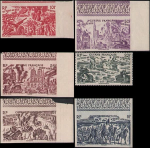 Französisch Guayana #C12-C17 Set MLH - Bild 1 von 1