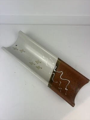 Studio Art Pottery Dish Sushi Server Signed - Doug Hardy, 14 Inches Long - Image 1 of 4