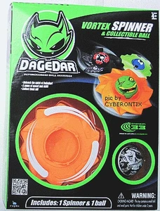 DaGeDar Vortex Spinner ORANGE Top With Ball IN BOX Kids Toy New Marble Holder - Picture 1 of 1