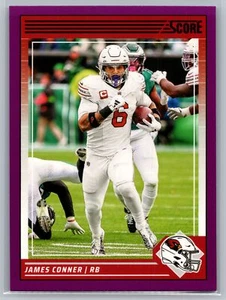 2024 Puntuación #2 James Conner Púrpura Paralelo Arizona Cardinals - Imagen 1 de 2