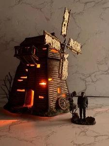 Dep 56 Halloween Frankenstein's Monster Boris Karloff Hot Classics Windmill Set - Picture 1 of 12