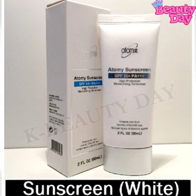 Protector Solar ATOMY SPF50+ PA+++ Blanco 60ml Protección UV Sin Adherencia K-Beauty Nuevo Foto 1 de 4